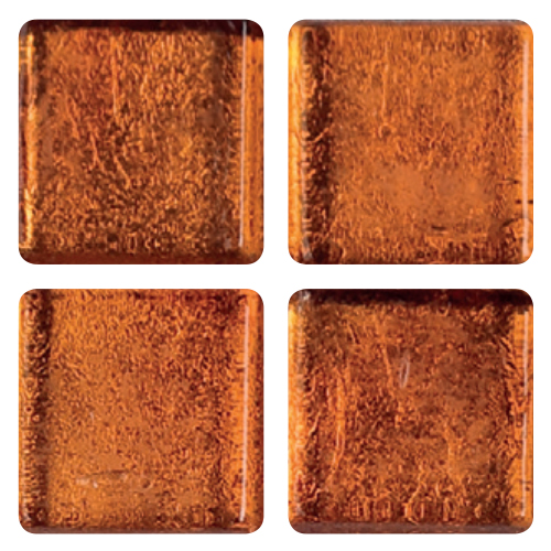 Mosaico in vetro Arancio Ocra