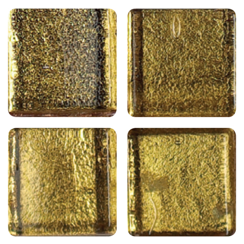 Mosaico in vetro Giallo Ocra