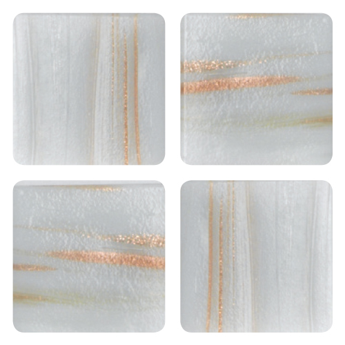 Mosaico in vetro Bianco Melange Forte