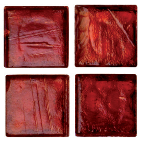 Mosaico in vetro Rosso Rubino Lucido